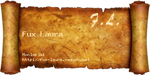 Fux Laura névjegykártya